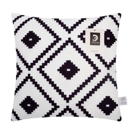 Pillowcase decorative Ethel Geometry "Graphics" 40x40 cm, velor-4