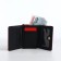 Women's wallet on the button, red color