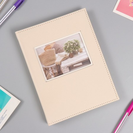 Photo album Deluxe in 40 photos 15x21 cm, plastic. Sheets "Cozy Apartment"