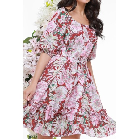 Women's dress "Paradise Islands", size 54-2