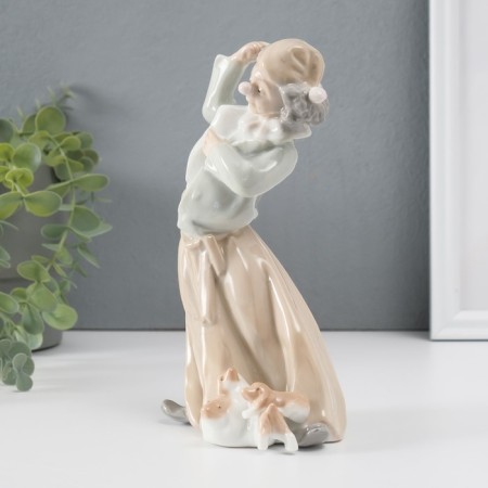 Souvenir ceramics "clown with dogs" color 18.5x11x8 cm-1