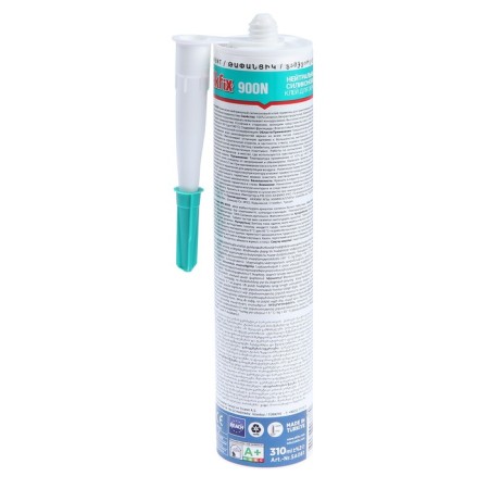 Silicone sealant AKFIX 900N, for mirrors, transparent, 310 ml-1