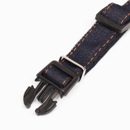 Collar "jeans", black lining, width 2 cm-4