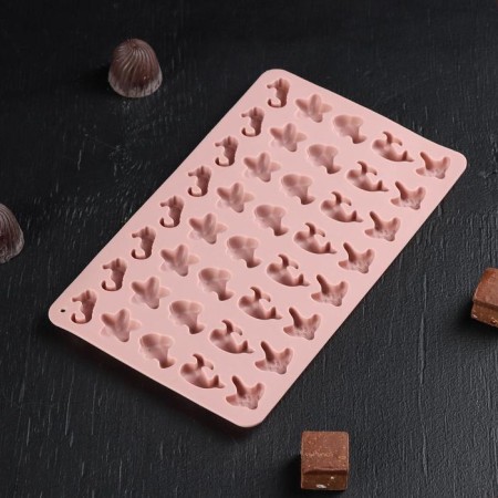 MARMELAD FORMELAD DOLAIN "Sea Secrets", silicone, 21.5 × 13 × 1 cm, 40 cells, color mix-2