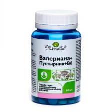 Валериана и Пустырник Mirrolla b6, 50 шт