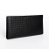 Male purse without fastener, department for bills, for maps, for coins, black color