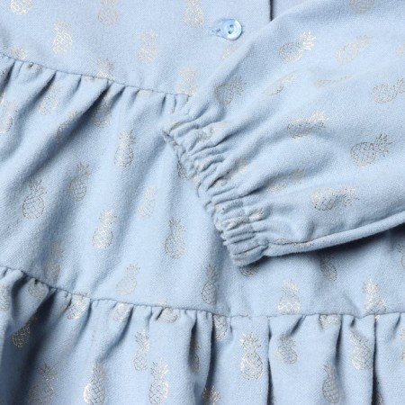 Baby dress I "pineapple", height 74-80, blue-2
