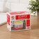 A dispenser for a detergent with a stand for a lobby of a share, a sponge included, 385 ml, white color