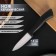 Knife ceramic shade "shadow", blade 7.5 cm, black color