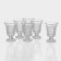 A set of glasses of glass "Ice Star", 40 ml, 5.5 × 7.5 cm, 6 pcs