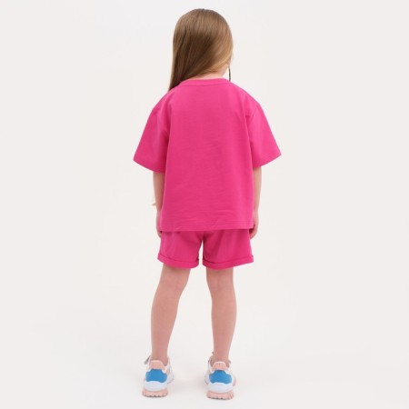 Kit for children (T-shirt, shorts) KAFTAN "BASIC Line" size 32 (110-116), pink color-2