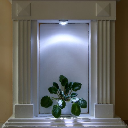 Night Pushlite "Square" 4XLED, 3AAA white 6.5x6.5x2.5 cm Risalux-8