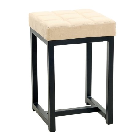 Stool "loft 4", black/milk reptile