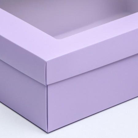 Folding box "lavender", with a window 30 x 20 x 9 cm-2