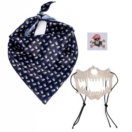 Carnival set: striped bandana, white jaw, thermonacleka-1