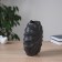 VAZA Ceramics Table "Cayo" wave, d-7x2.5cm, 21x19 cm, black