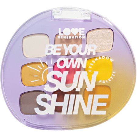 Palette Shadow Love Generation Be your Own Sunshine, tone 01 9 shades, 7.2 g