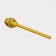 Glass stick for honey "Medok", 15 × 3.2 cm, yellow color
