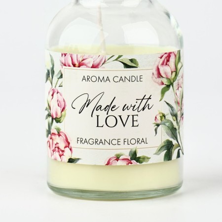 Interior candle "Made with love", Flower aroma-4