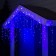 Garland "fringe" 3 × 0.6 m, IP44, UMS, white thread, 160 LED, blue glow, 220 V