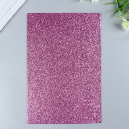 Foamiran glitter Magic 4 Hobby 2 mm cent. Pink, 20x30 cm