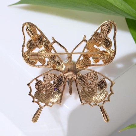Book "Butterfly" bead, colored in gold-1