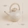 Teapot of ceramic ceramic SL Home "Vento", 650 ml, 15 × 12 × 16.5 cm, beige color