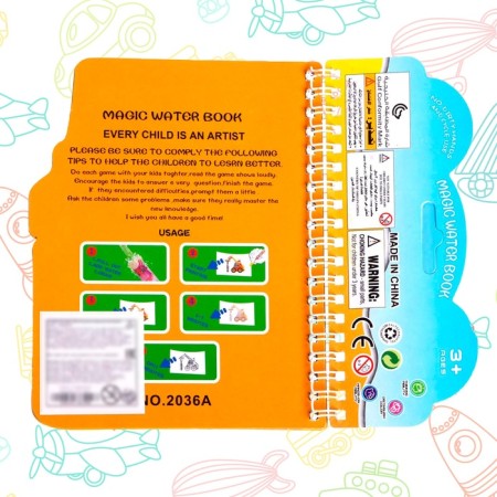 Book for drawing water "Transport", with a marker-5