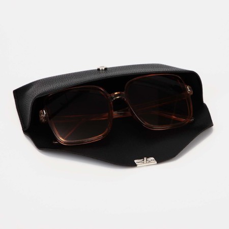 Case for glasses on the button, black color-3
