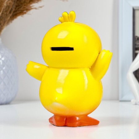 Piggy bank "Duck" 17x14cm, yellow-2