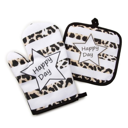 Kitchen set (2 items) Ethel Lovelife Happy, a severity 17x17 cm, mitten 26x16 cm, 100% p/e-2