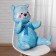 Foil ball 36 "Bear", the color is blue, under the air