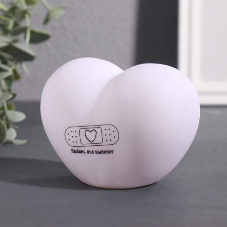 Nightlight "Heart" (patch) LED 3HLR44 8x11x7cm-3