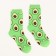 Women's socks "avocado", green color, size 36-39