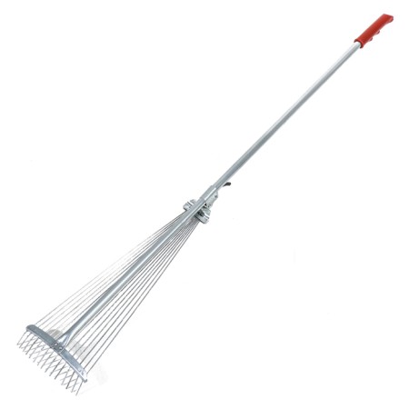 Fan, wire, 15 teeth, metallic, sliding, metal stalk