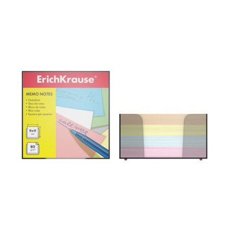 Block of paper for Erichkrause, 9 x 9 x 5 cm, in plastic boxing, 80 g/m2, color-1