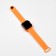 Electronic watch, calendar, silicone strap, orange