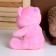 Soft toy "Bear" with a bow, 20 cm, pink color