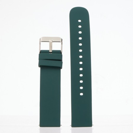 Smart hours strap, 20 mm, silicone, green-1