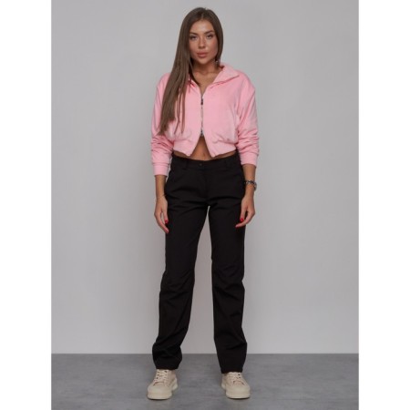 Sports female trousers, size 46, black color