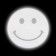 Reflective thermonacle "smile", d = 5 cm, 5 pcs, color gray