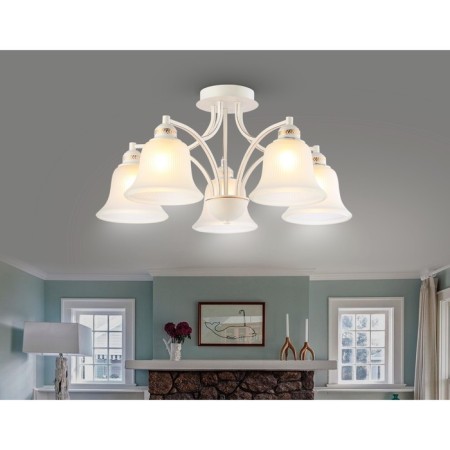 Ceiling chandelier Ambrella Light, Traditional, TR3050, 5HE27, white color, gold-2