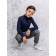 Turtleneck for a boy, height 122 cm, blue color