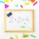 Magnetic designer “Funny little men” with a double -sided board, chalk and marker, 71 element