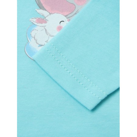 Body baby with long sleeve, mint color, height 74-2