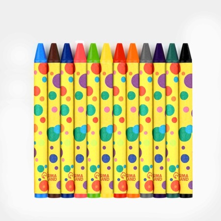 Wax crayons, 12 flowers TM artillery-1