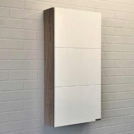 Square Comforty "Tallinn-40" white matt/natural oak
