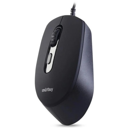 Mouse Smartbuy One 265-K, game, wired, optical, soundless, 2400 dpi, USB, black-4
