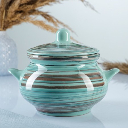 Ceramic pot “Russian” baking 0.95l / 14x15cm, Scandinavia