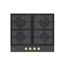 Варочная поверхность Beko HIAG64225SAR, газовая, 4 конфорки, электроподжиг, цвет антрацит